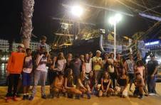 Thumbnail students visiting Alicante port on the summer camp