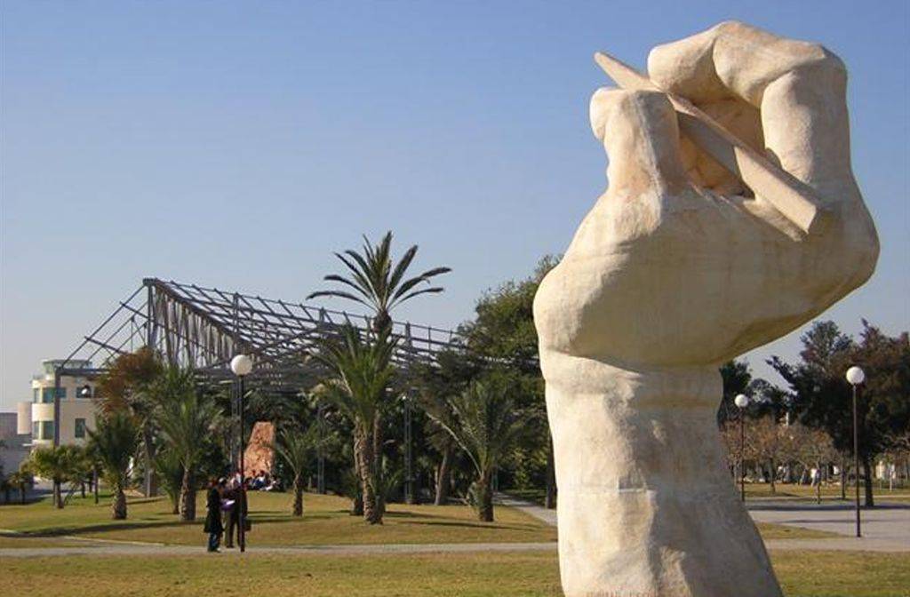 A sculpture at Alicante University