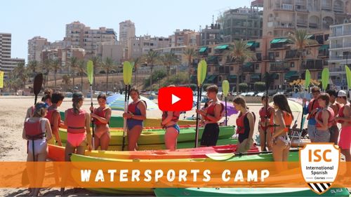 Spanish + Water sports camp video